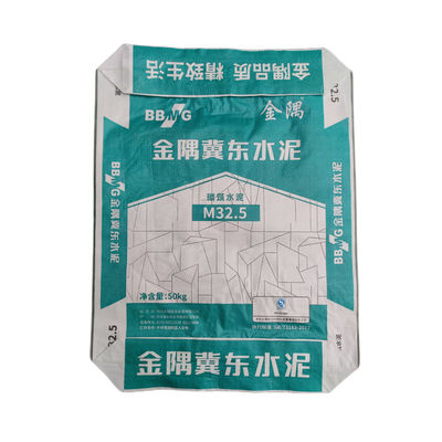 Cement Plastic PP Woven Valve Bag 20gsm With Valve Kraft Brown