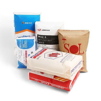 20kg 25kg Plastic PP Woven Block Bottom Valve Cement Bag PP Valve Square Bottom Valve Bag