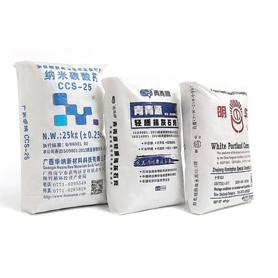 20kg 25kg Plastic PP Woven Block Bottom Valve Cement Bag PP Valve Square Bottom Valve Bag