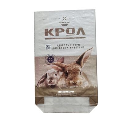 ποιότητας  Animal Feed Bag BOPP Printing Open Top Square Bottom Waterproof PP Woven Bag for Pet Food εργοστάσιο