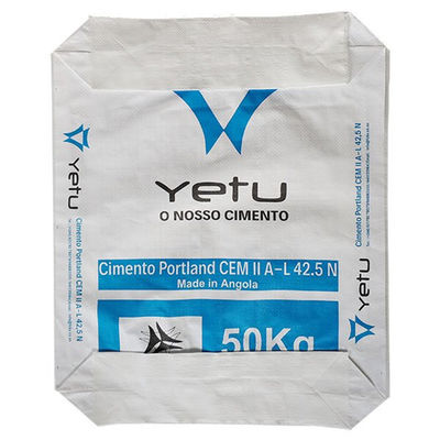 Κατώτατη 25KG συγκεκριμένη τσάντα φραγμών σάκων 40KG 50KG τσαντών βαλβίδων τσιμέντου αστεριών PP αγγελιών