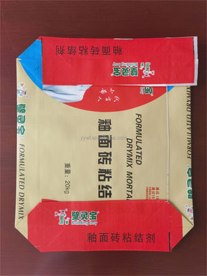 Τυπωμένος υφαμένος BOPP σάκος βαλβίδων κατώτατου τσιμέντου φραγμών τσαντών 25KG 40KG 50KG