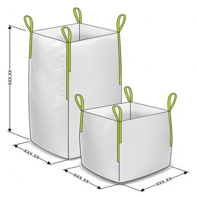 Κατασκευής επίπεδο κατώτατο σημείο τσαντών τσιμέντου τεράστιο μαζική τσάντα 1 τόνου με την εκτύπωση