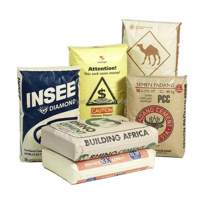 Αυτοκλείσιμο δομικό υλικό Συσκευασία Σιμέντο PP με βαλβίδα συσκευασίας