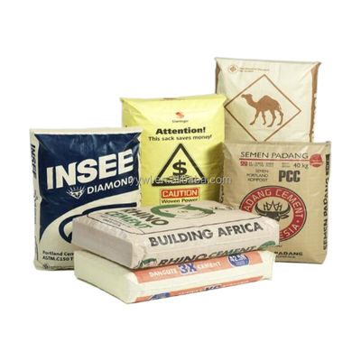 Αυτοκλείσιμο δομικό υλικό Συσκευασία Σιμέντο PP με βαλβίδα συσκευασίας