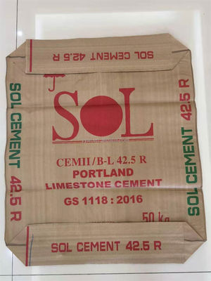 25 KG 40 KG 50 KG PP υφασμένη σακούλα τσιμέντο σακούλα κενό τσιμέντο σακούλα PP βαλβίδα σακούλα