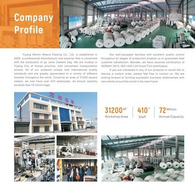 25 KG 40 KG 50 KG PP υφασμένο τσιμέντο σακίδιο κενό PP βαλβίδα σακούλα μπλοκ κάτω με βαλβίδα