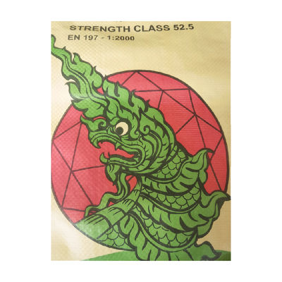 25 KG 40 KG 50 KG Τσουβάλι Τσιμέντου Υφαντό Σάκος Άδειος Σάκος Τσιμέντου PP Βαλβίδα Σάκος για Βιομηχανική και Flexo Εκτύπωση