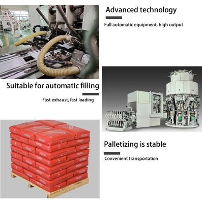 Τετραγωνική τσάντα κάτω 50KG 40KG 25KG 20Kg πλαστική τσιμεντένια τσάντα εκτύπωση κενή τσιμεντένια τσάντα Βιομηχανική και πιστοποιημένη ISO9001 2015