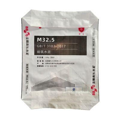 Επικεφαλίδα υφαντικής βαλβίδας βαρέος φορτίου PP για 50kg συσκευασία τσιμέντου υγρασία