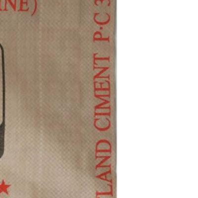 50KG PP βαλβίδα τσιμέντου σακούλα με αυτοκόλλητη σφραγίδα