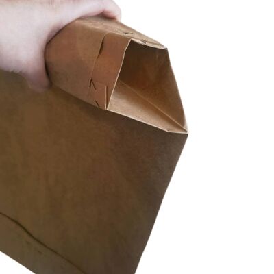 Διστρωματική χάρτινη βαλβιδωτή σακούλα 90GSM με τετράγωνο πάτο για συσκευασία τσιμέντου 50kg