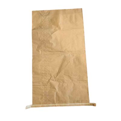 20kg Σάκος από χαρτί Kraft με ανοιχτό στόμα και ραμμένο πάτο για απομακρυντή σκουριάς, συλλέκτη σκουριάς, συσκευασία σκουριάς χυτηρίου, διαθέσιμο προσαρμοσμένο μέγεθος