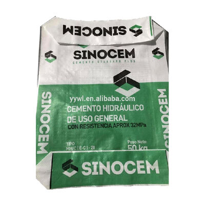 AD Star PPW Laminated 50kg Τσάντα Τσιμέντου Τετράγωνου Πυθμένα Πλαστική Υφασμένη Βαλβιδωτή Σακούλα