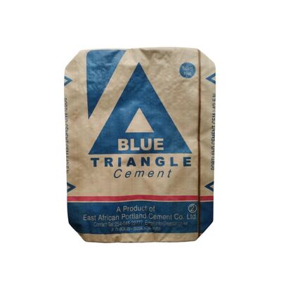 AD Star PPW Laminated 50kg Τσάντα Τσιμέντου Τετράγωνου Πυθμένα Πλαστική Υφασμένη Βαλβιδωτή Σακούλα