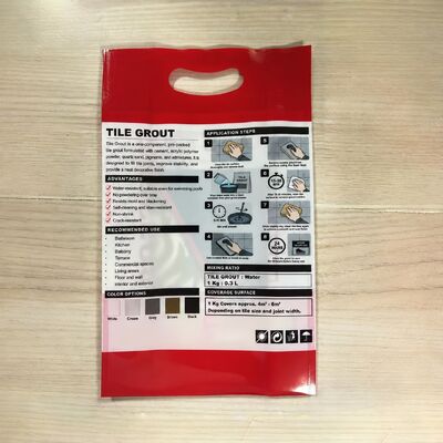 1kg 2kg Tile Grout Packaging Bag BOPA Laminated PE Pouch with Die Cut Handle