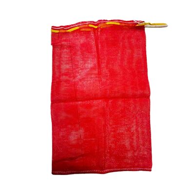Η συσκευασία πατάτας Leno Mesh Bag Red PP Woven Leno Mesh Bag με σχοινί για τη συσκευασία πατάτας